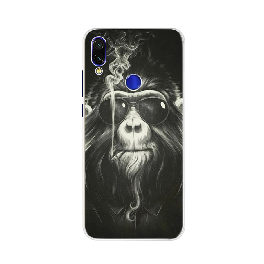 Мягкие силиконовые кошка чехол для Xiaomi Redmi Note 5 7 Pro задняя крышка для Coque xiomi Xiaomi Redmi Note 5 7 Pro защитный бампер для телефона - Цвет: Небесно-голубой