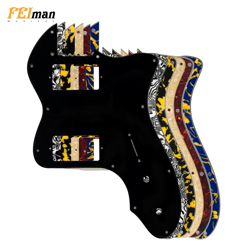 

Pleroo Guitar Parts pickguard For Fender Classic Series '72 Telecaster Tele Thinline Guitar With PAF Humbucker Replacement