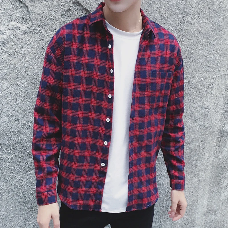 

Men's shirts Leisure trend Young people's spring clothes Fashion handsome Bottoming summer wear New Type Book of 2019