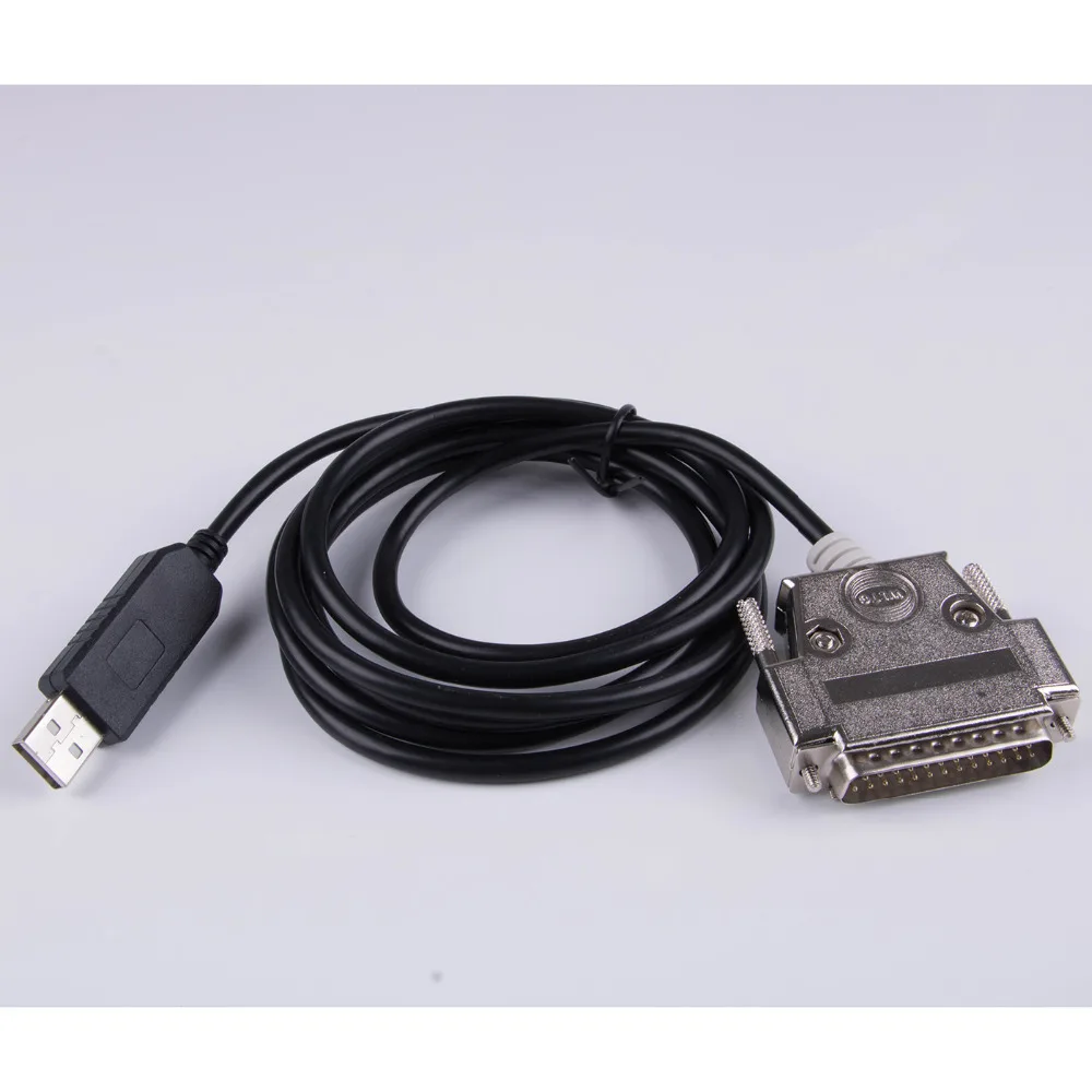 Cabo de programação serial db25, cabo conversor usb para db25 macho