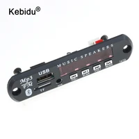 Kebidu módulo de placa decodificadora, 5v ou 12v, sem fio, bluetooth, usb, fm, tf, rádio, mp3, reprodutor de áudio para carro, alto-falante, celular