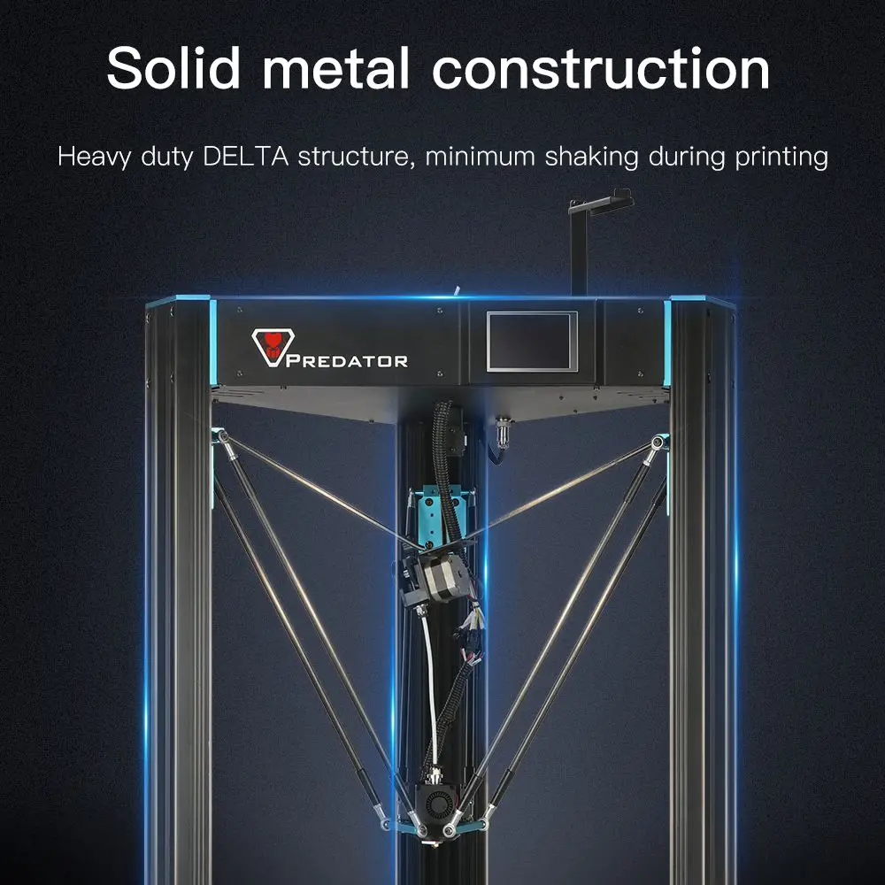 Anycubic 3D принтер Predator 370 мм * 455 большой размер печати FDM полностью металлический