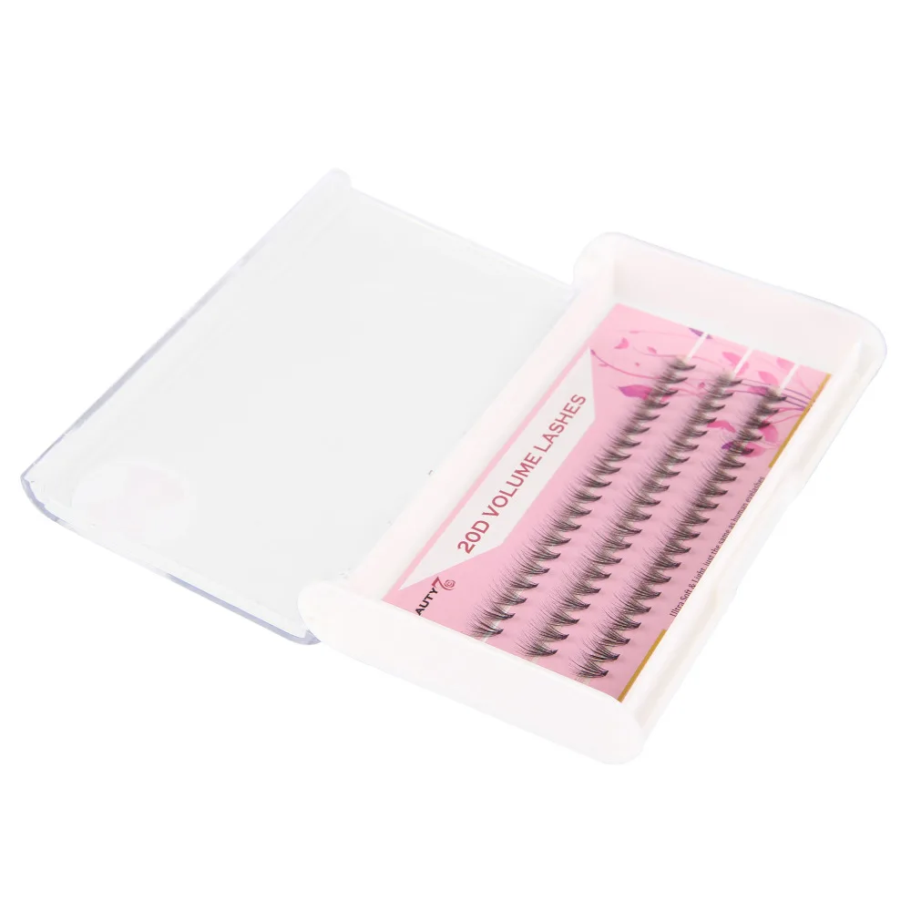 BEAUTY7 60fans/box C Curl 0.05mm Mixed 8~12mm 20D Volume Individual Eyelashes Extension Makeup False Eyelash Magnetic Mink Lash ресницы накладные ресницы для наращивания наращивание ресниц для наращивания ресниц