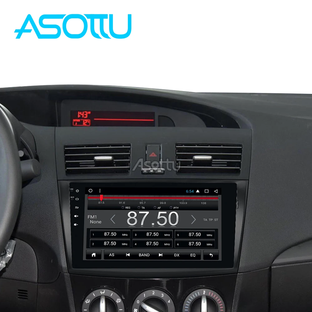Top Asottu MMZD9081 android 8.1 car dvd for MAZDA 3 9 inch Touch Screen Octa-core gps navigation car gps player Multimedia Stereo 3