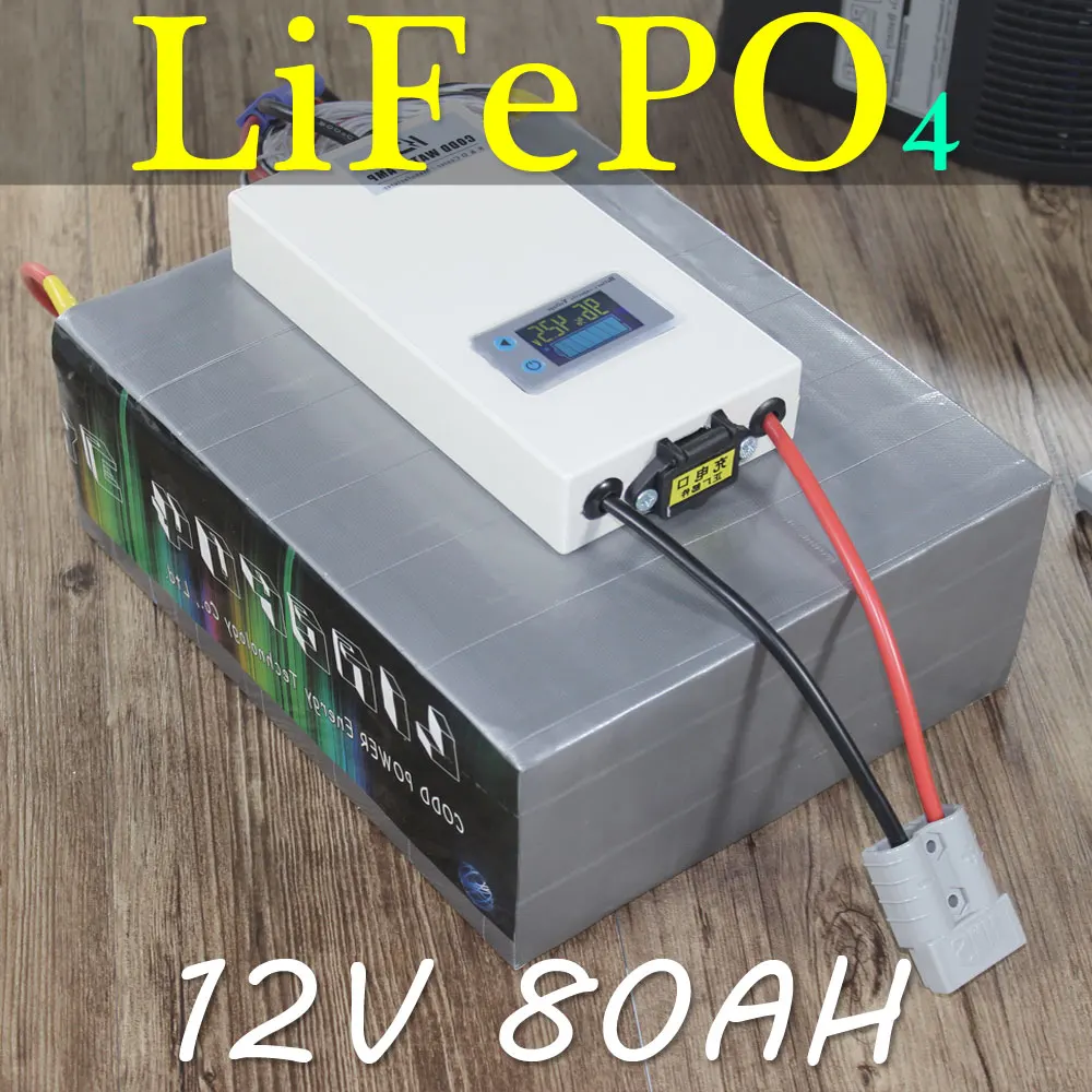 

12V 80AH LiFePO4 Car Battery Rechargeable battery Deep cycle