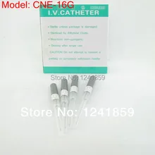 50 шт 16 г Калибровочная сталь I.V. Катетер пирсинг иглы стерилизованные пирсинг иглы поставка CNE-16G