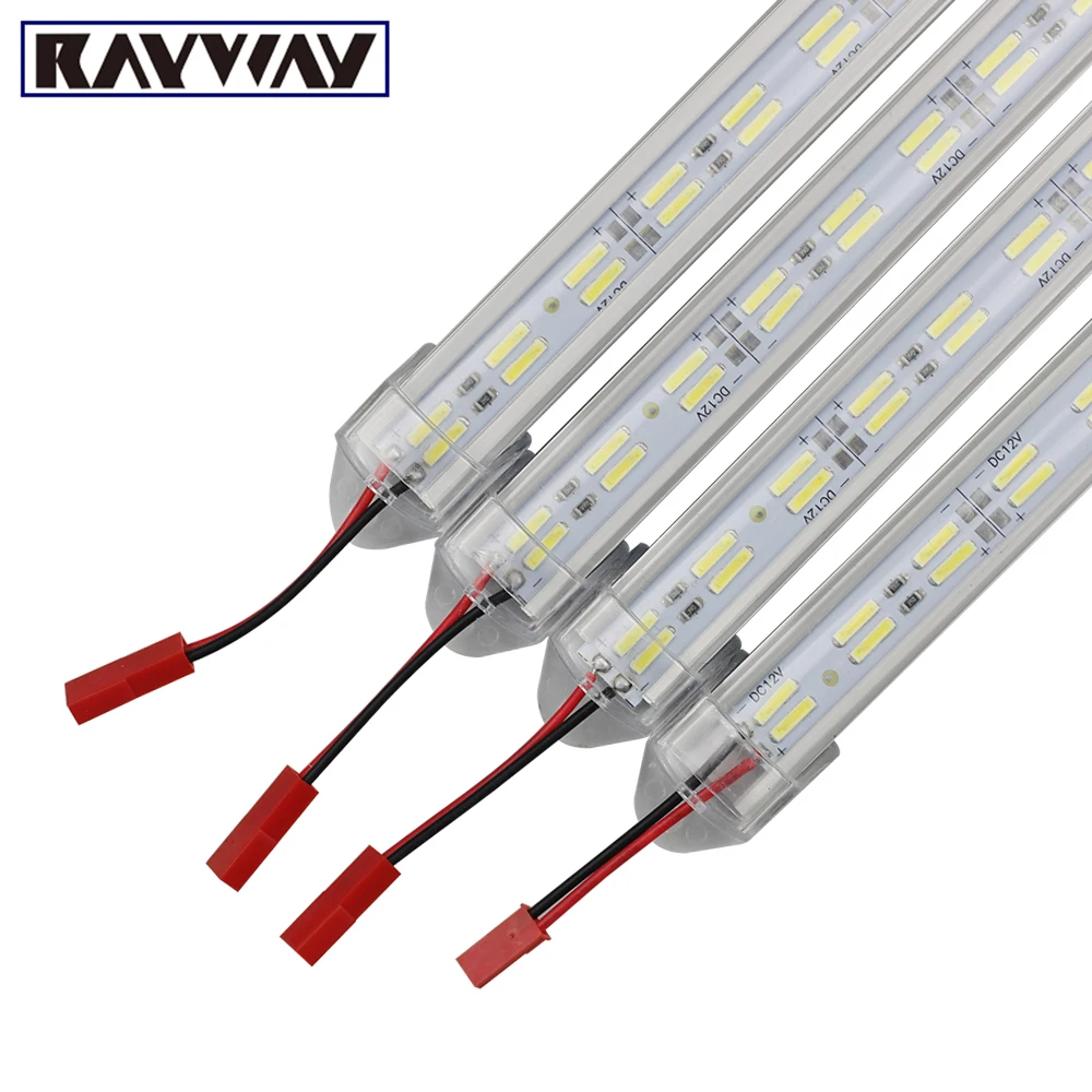 полоса светодиодная жесткая Двухрядный 8520 DC12V кухня свет под шкаф алюминиевый