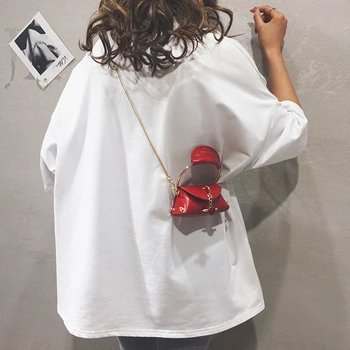 

Elegant Female Mini Tote bag 2020 Summer New Quality Leather Women's Designer Handbag Chain Shoulder Messenger Bag Bolsos Mujer