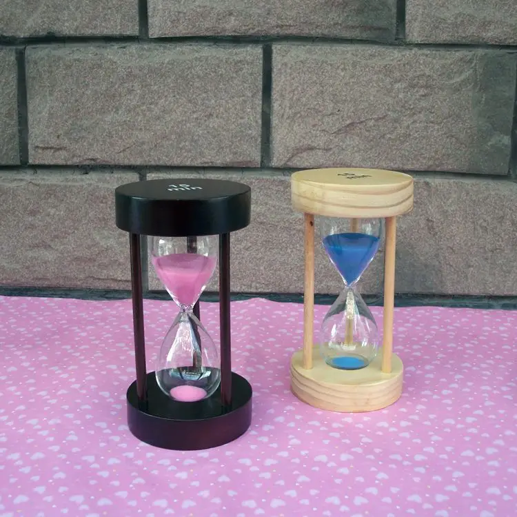 2 цвета креативные деревянные стеклянные песочные часы 15 минут песочные часы для кухни для дома или офиса, декоративные Ремесла подарки