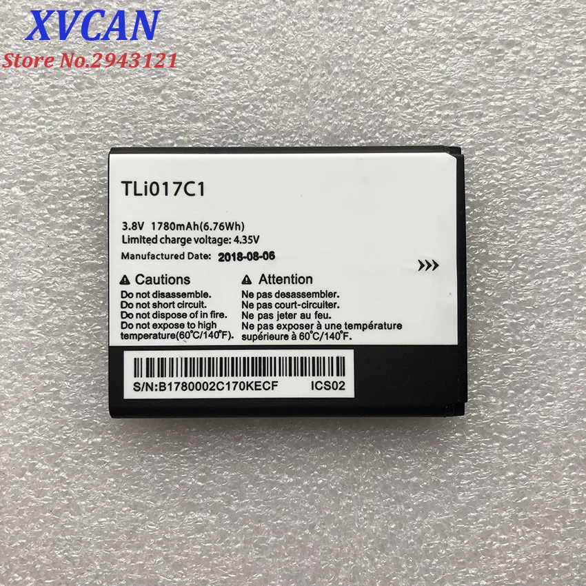 3,8 V 1780 мА/ч, TLi017C1 для Alcatel OneTouch PIXI 3 4," 5019D 5017D 5017A 5017X5017 5027B Батарея