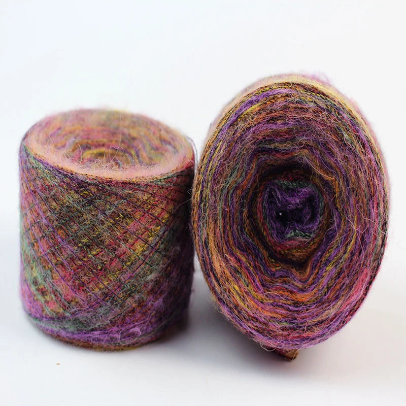 

Import New 250g quality space dye Angola Mohair Wool Fancy baby knitting yarn Organic Hand Sewing weaving crochet thread, X3054