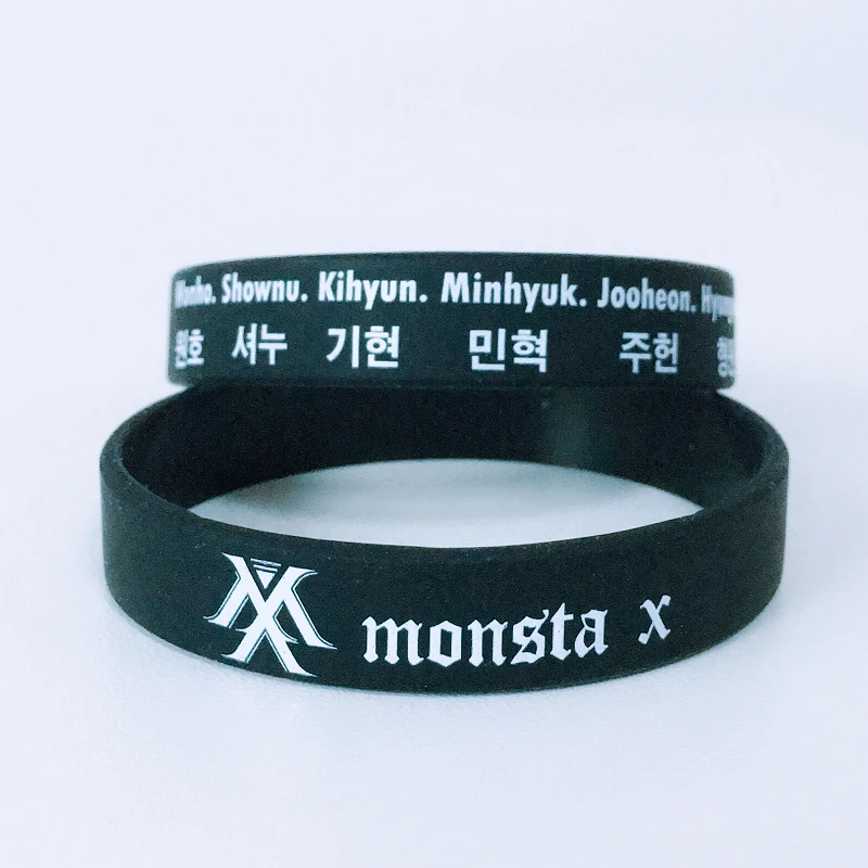 Горячая Распродажа модные браслеты KPOP Fan Monsta X с логотипом для мальчиков