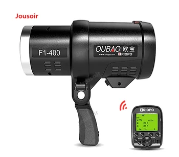 

F1-400 - w shoot lamp high speed stroboscopic wireless manipulation with lithium battery portable LCD screen CD15 T03
