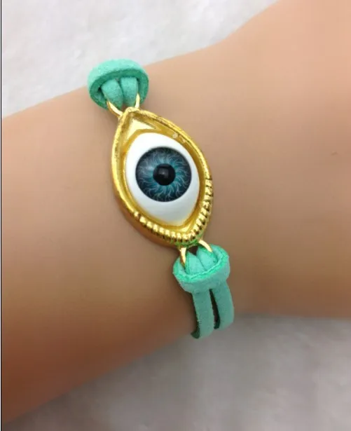 1 шт браслет evil eye ручной работы Сборка украшений Удачи Good Fortune защиты Глазные