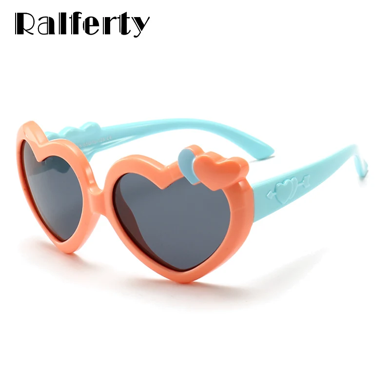 Ralferty 2018 солнцезащитные очки в форме сердца детские розовые для девочек UV400