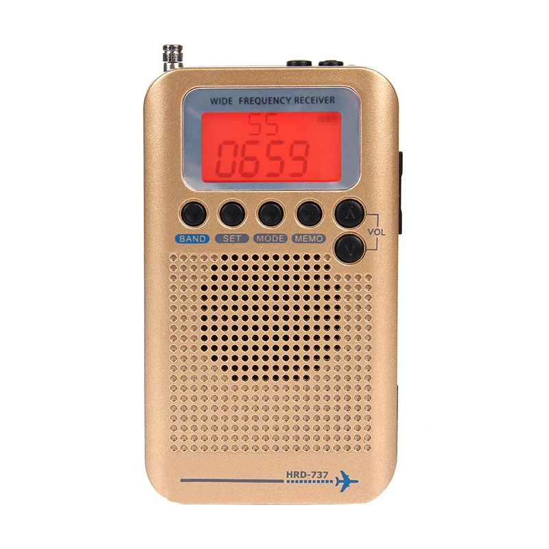 

Full Band Radio Digital Demodulator FM / AM / SW / CB / Air / VHF World Band Stereo portable Radio with LCD Display Alarm Clock