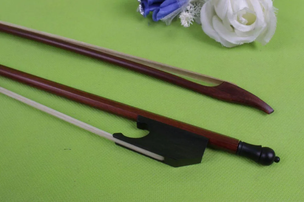 

1pcs 4/4 Violin Bow Baroque Style bone Frog Straight #1