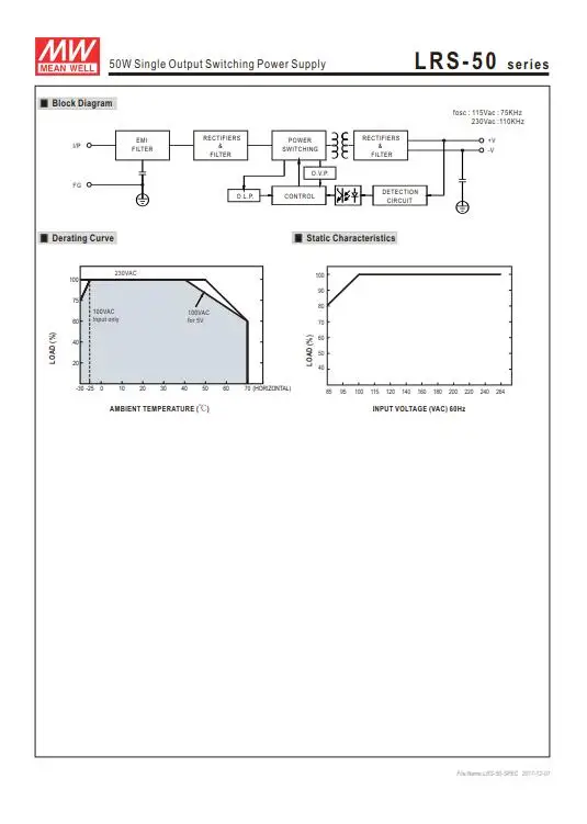 MEAN WELL LRS-50-3,3 В 5 в 12 В 15 в 24 в 36 в 48 в meanwell LRS-50 3,3 5 12 15 24 36 48 в 50 Вт одиночный выход импульсный источник питания