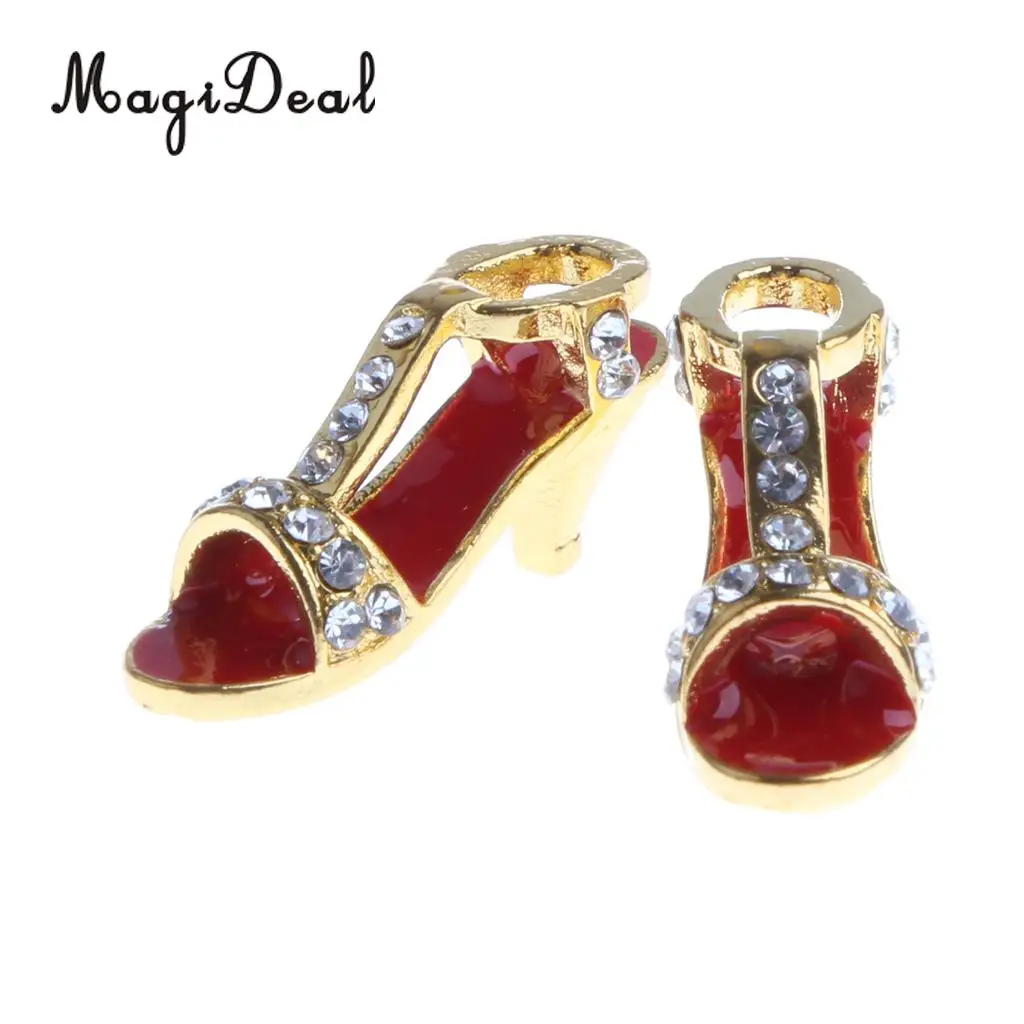 MagiDeal 1:12 Dollhouse Miniature Metal Slippers Shoes for 1/12 Scale Dolls House Living Room Bedroom Decoration Accessories