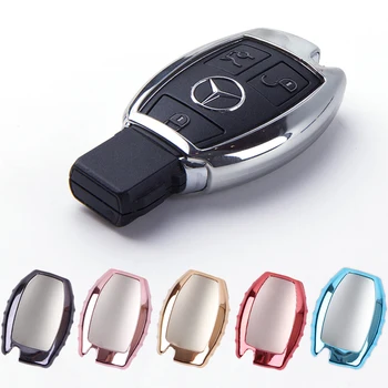 

car key case shell TPU protective cover key holder fit for Mercedes Benz A B C class GLA,C,S,E,GLC,GLK,CLA,ML,GLE class