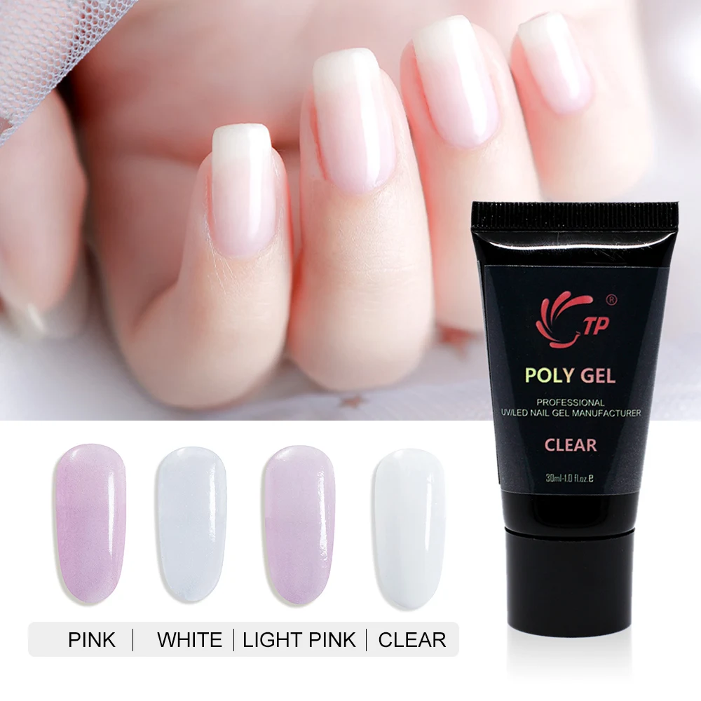 Гель для ногтей Poly Extention Poligel полигель акриловый кристалл УФ-советы Слип решение Быстрое расширение камуфляж строитель жесткий