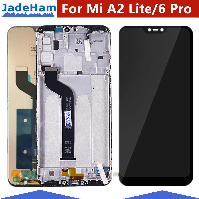 Оригинальный ЖК дисплей 5 84 дюйма с рамкой для Xiaomi Mi A2 Lite сменный экран Redmi 6 Pro