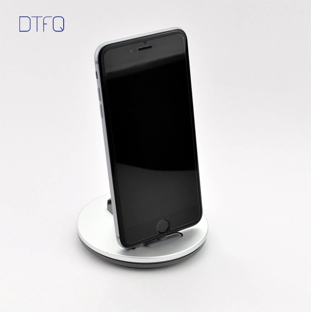 DTFQ 2 в 1 Настольный Держатель подставка зарядное устройство колыбель зарядная док-станция для iPhone 6/6s 6 Plus/6s Plus 7 8 X для iPad Air 2 Mini 4