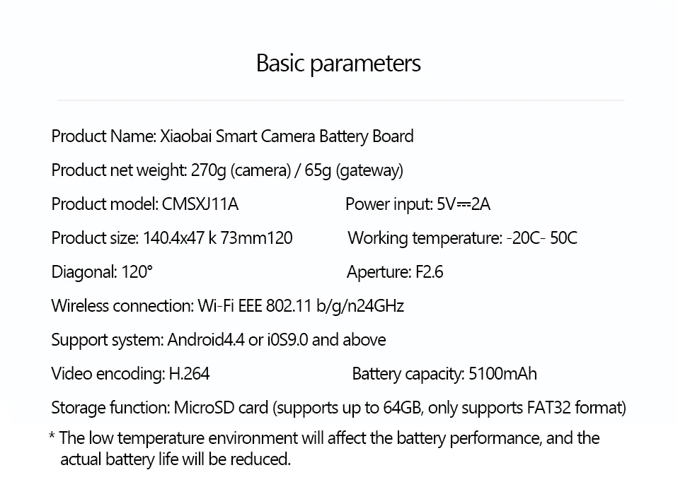 Xiaomi Mijia Смарт камера батарея шлюз F2.6 AI гуманоид обнаружения CMSXJ11A 1080P 120 градусов IP Беспроводная камера s Cam