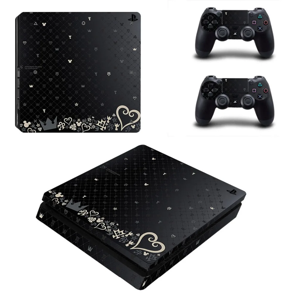 

Game Kingdom Hearts 3 PS4 Slim Skin Sticker For Sony PlayStation 4 Console and Controller For Dualshock 4 PS4 Slim Sticker Decal