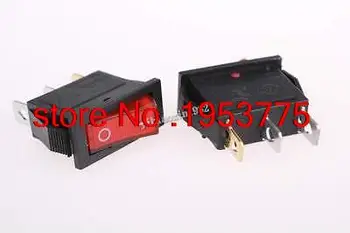 

50 Pcs Red Illuminated Light On/Off SPST Boat Rocker Switch 15A 250V AC