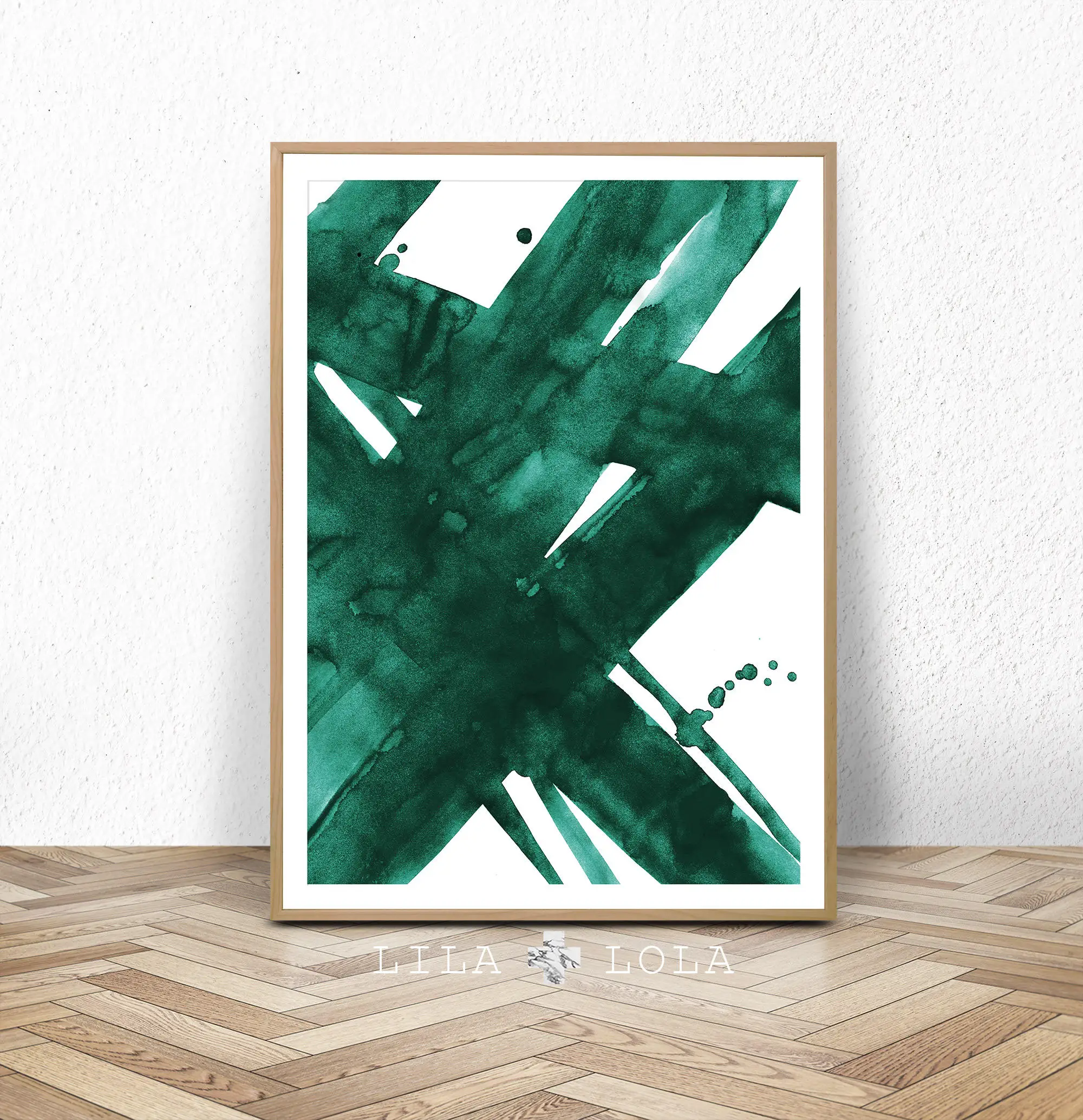 Quadro Abstract Poster Green color Canvas Painting Posters and Prints