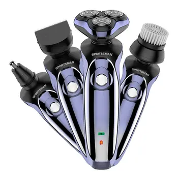 

4D Digital Display Multifunction Electric Shaver Wet and Dry Electric Razor For Men USB Rechargeable Waterproof Beard Machine