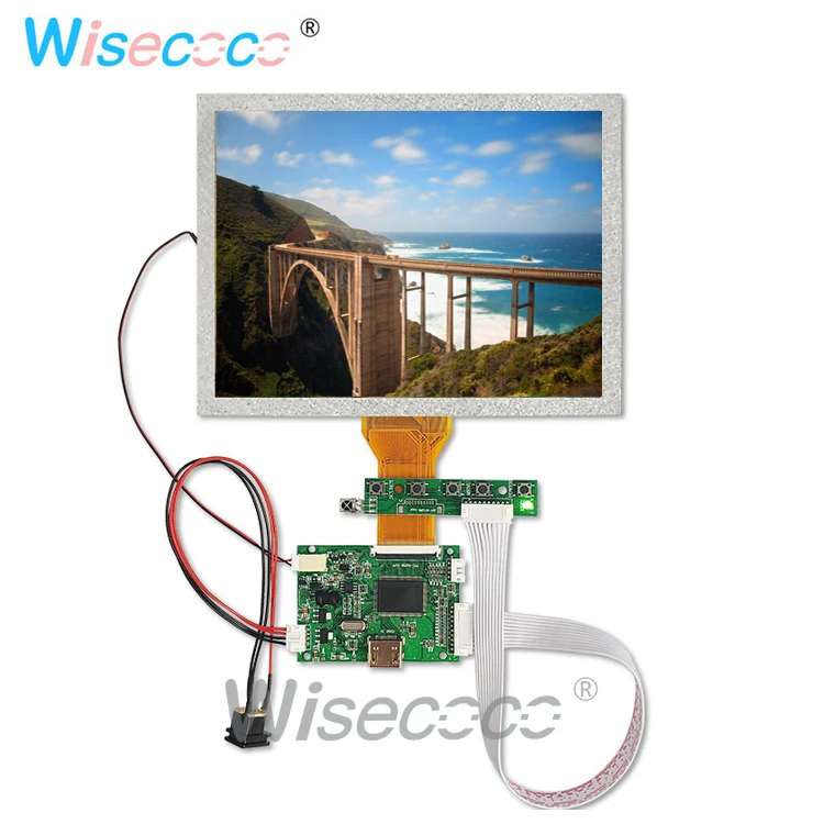 

AT080TN52 V.1 8 inch LCD TFT LCD 800x600 resolution HDMI TTL 50pin with control driver board