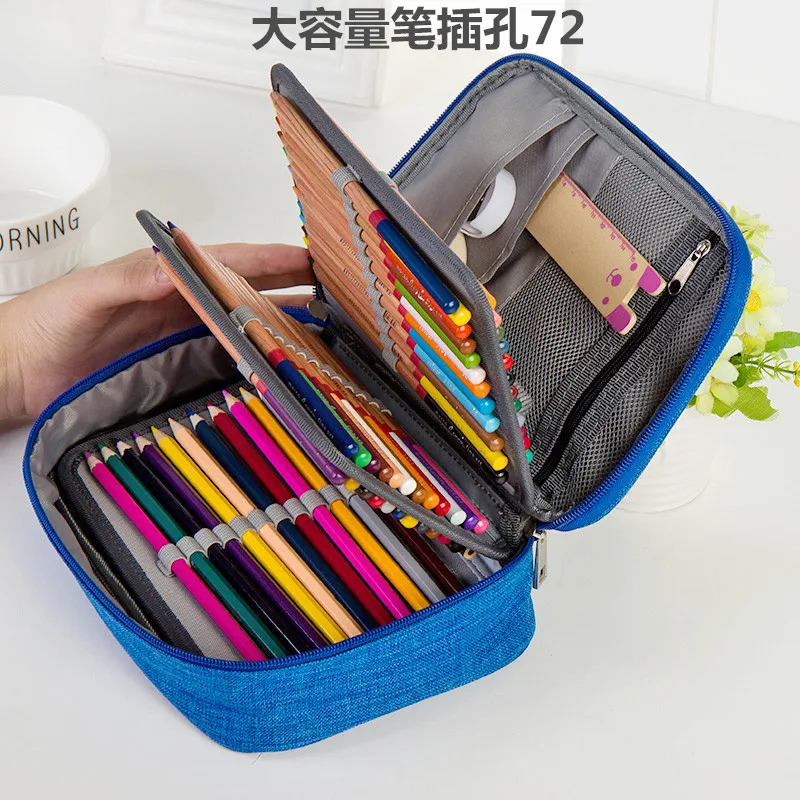 

Waterproof pencil case 72 color large capacity sketch pencil bag stationery set
