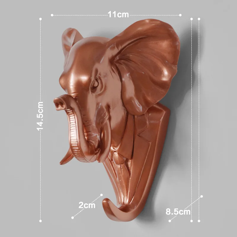 Большое животное Украшение Крюк Нефтяная смола, слон, носорог лошадь Коза отворотами расцветки Зебра, халаты вешалка в качестве украшения стены шапка-держатель - Цвет: Q