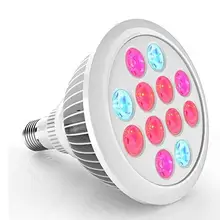 12 Вт Светодиодный лампа для выращивания, E27 Выращивание растений лампы для парниковых водных комнатных растений