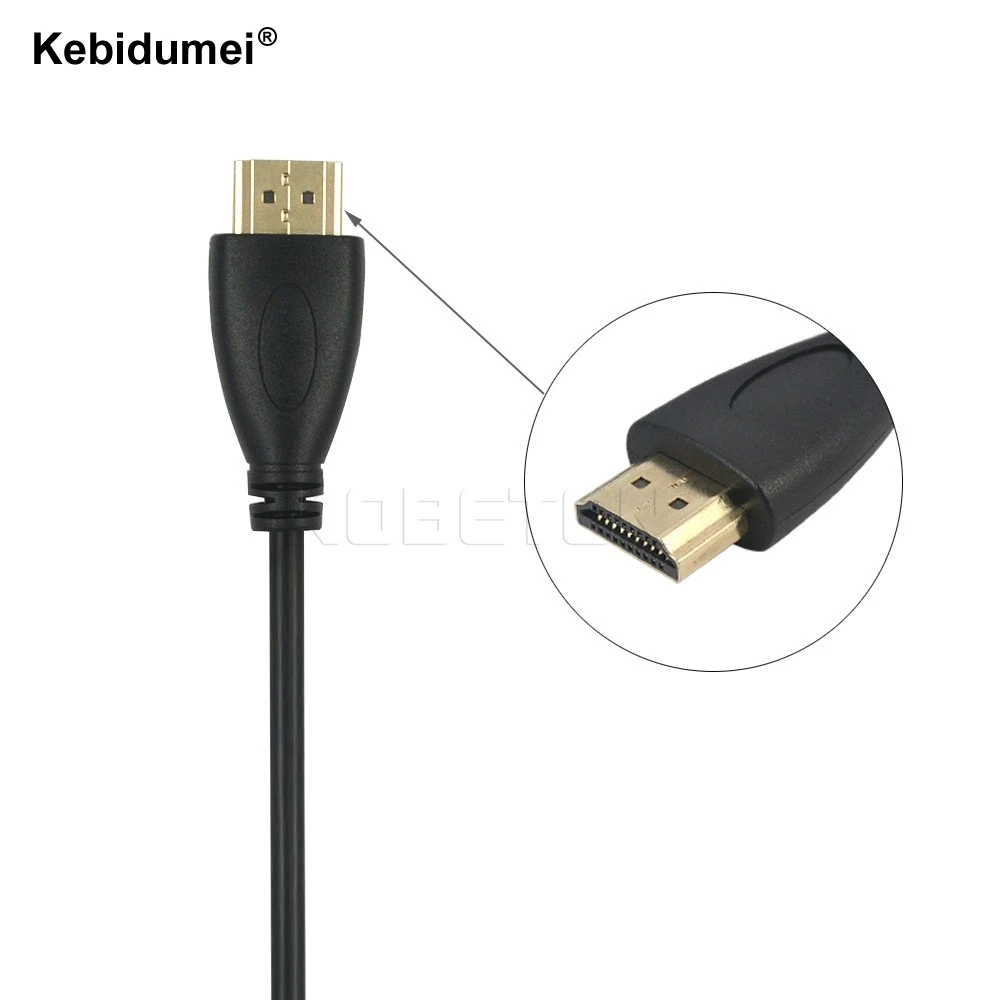 Full HD 3 в 1 HDMI к HDMI Mini HDMI Micro HDMI кабель V1.4 Золотой-адаптер для плакировки конвертер для Xbox 360 HDTV 1080P мобильный и т. Д