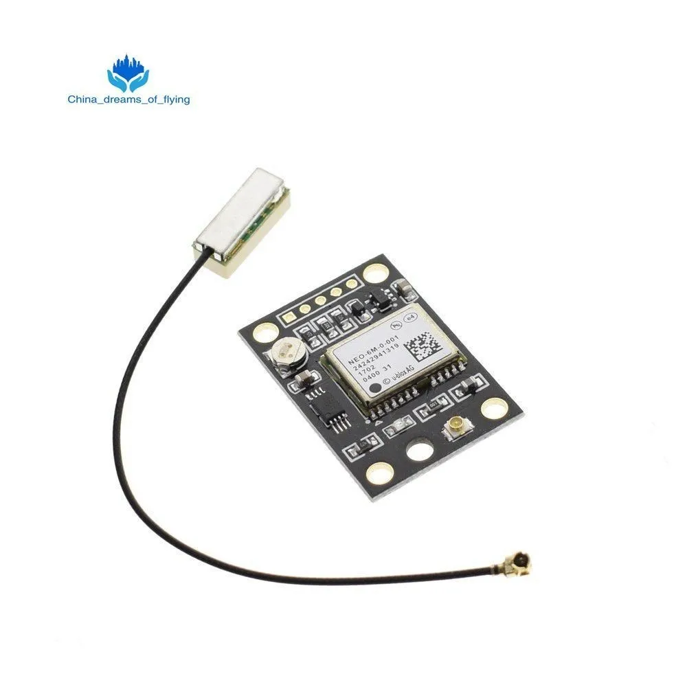 

GY-NEO6MV2 NEO-6M GPS Module NEO6MV2 With Flight Control EEPROM Controller MWC APM2 APM2.5 Large Antenna For Arduino Board