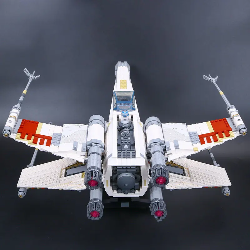 Цена Из Испании DHL 05039 Star Series Wars 10240 X Red Five Starfighter Комлект из крыльев и диадемы строительные блоки кирпичи новые детские игрушки в подарок