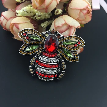 

Vintage Style Rhinestone Crystal Bug Bee Brooch Pin Animal Broach Pins Jewelry