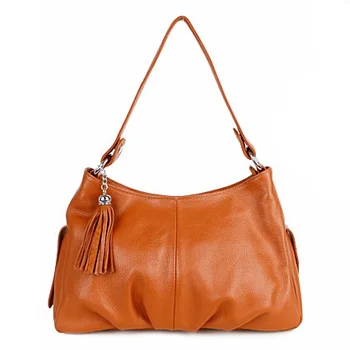 Модная сумка с кисточками, первый слой из воловьей кожи, женская сумка, женские сумки на одно плечо, известный бренд, сумка-мессенджер, женская сумка через плечо - Цвет: Brown
