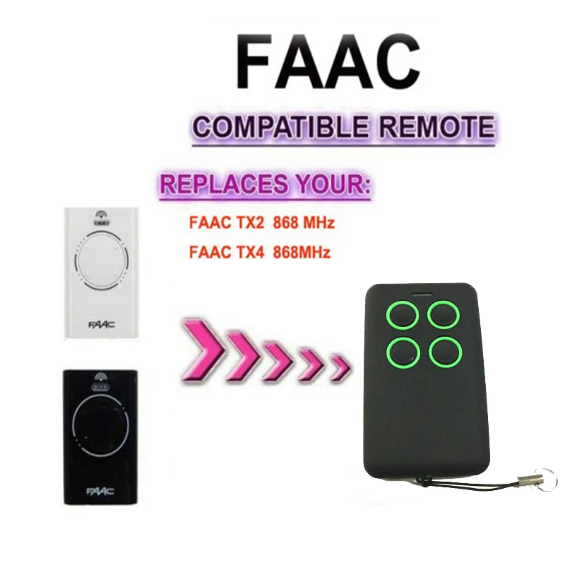 

100pcs High Quality Universal garage gate door remote control for FAAC XT2 XT4 868SLH 280-868 MHz DHL free shipping