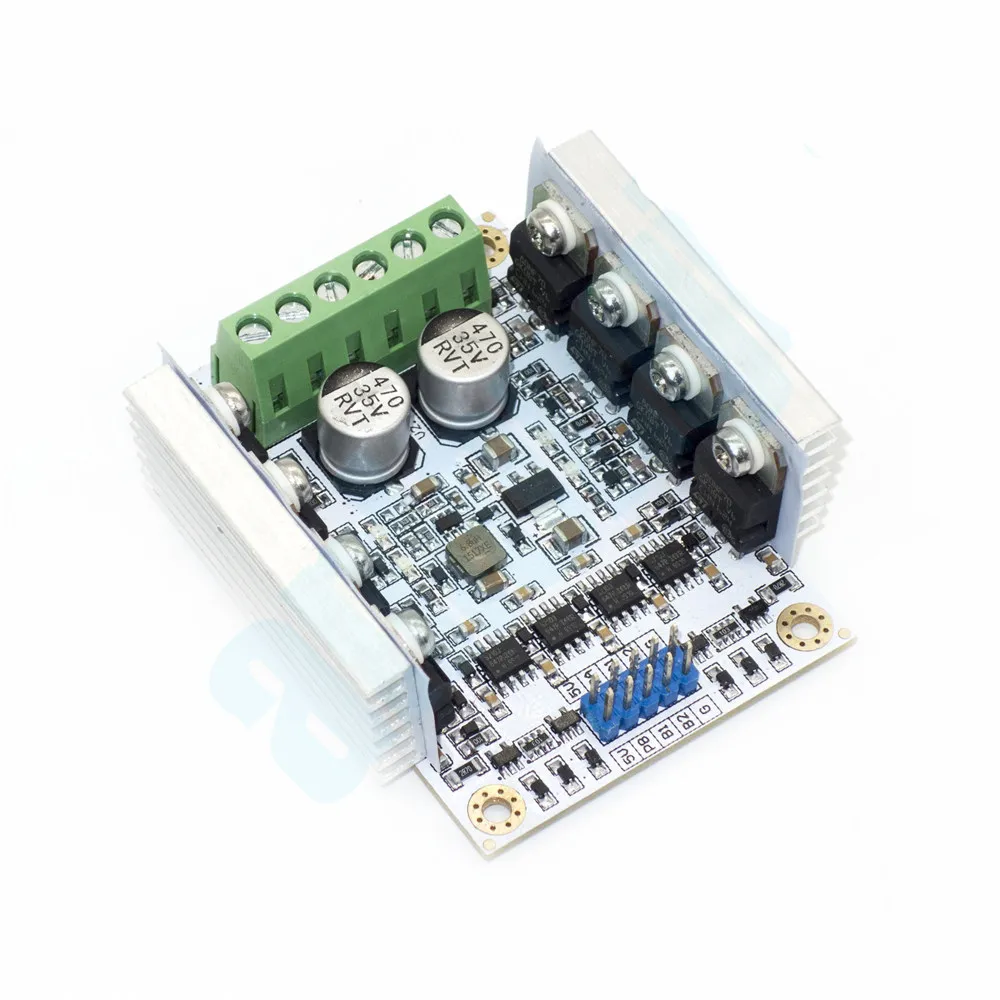 

DC Motor Drive Module,Brushed Motor Speed Control PWM Module, Dual Controller Reversal Switch Brake SCM