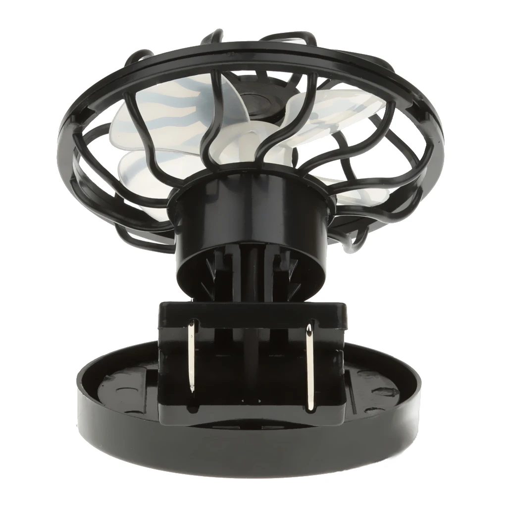 Mini Clip-on Solar Cell Fan Sun Power Energy Panel Outdoor Cooling Cooler Energy-saving for Camping Hiking Travelling Equipment