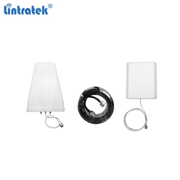 

Antenna set for 2g 3g 4g signal booster 10dBi LPDA outdoor/external antenna 9dBi panel indoor/internal antenna and 10M cable #8