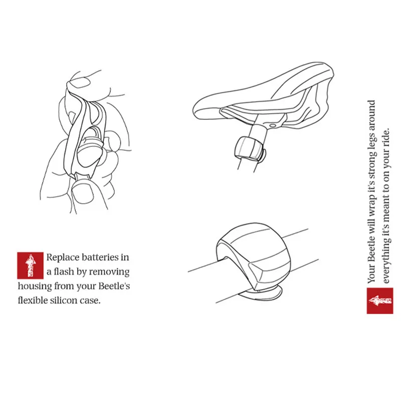 Cheap Cycling Warning light Silicone Bicycle Lights Helmet LED Flash light Waterproof Wheel Front Bike Light Rear Tail Lamp 6