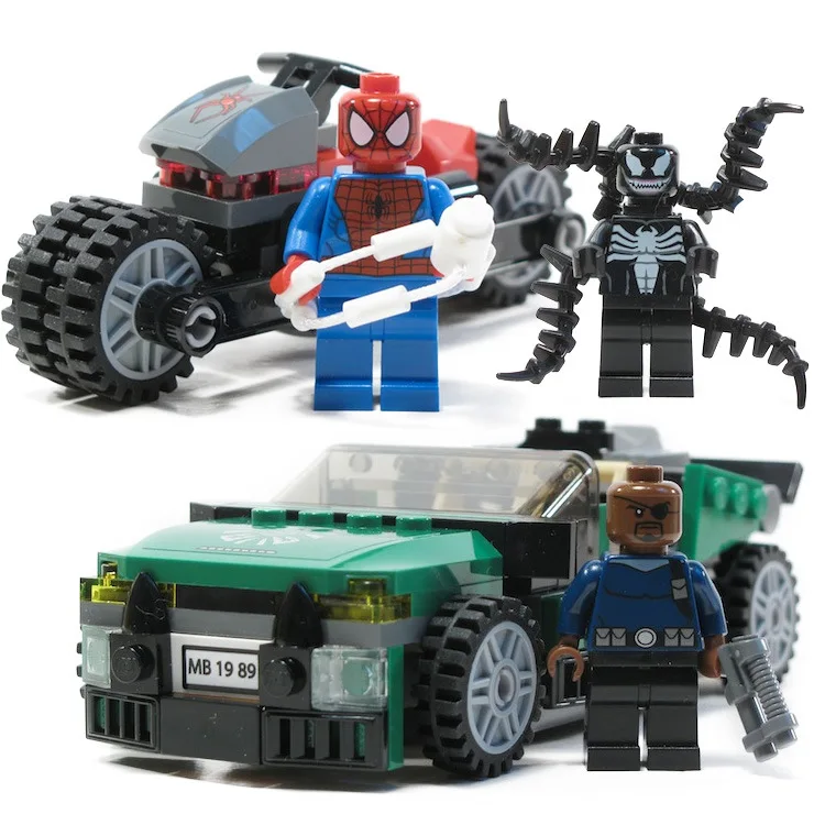 237 шт. Decool 7104 Marvel Super Heros SpiderMan Набор строительных блоков DC blocs Briques cigjouets 76004|decool