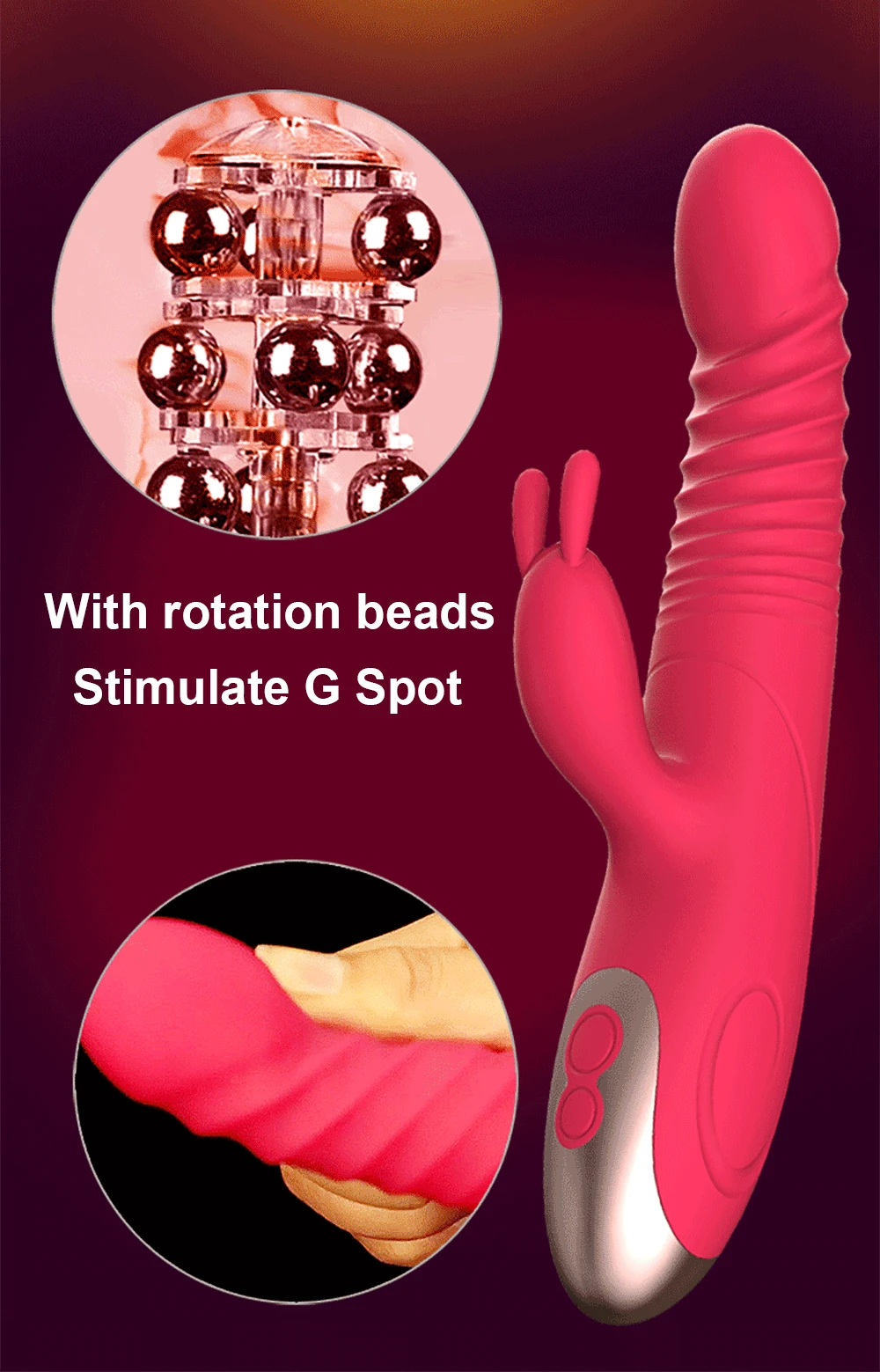 G Spot кролик вибратор перезаряжаемый женский массажер Стимулятор клитора