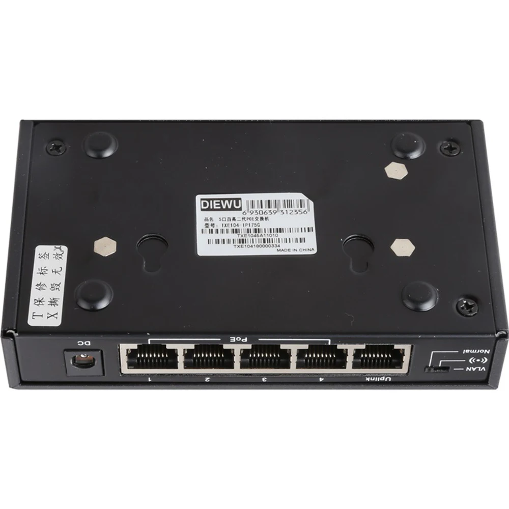 5 порты и разъёмы POE, сетевые коммутатор Ethernet с 4 POE Splitter IEEE 802,3 af/at 48 В мощность подходит для IP камера/беспроводной AP/CCTV системы