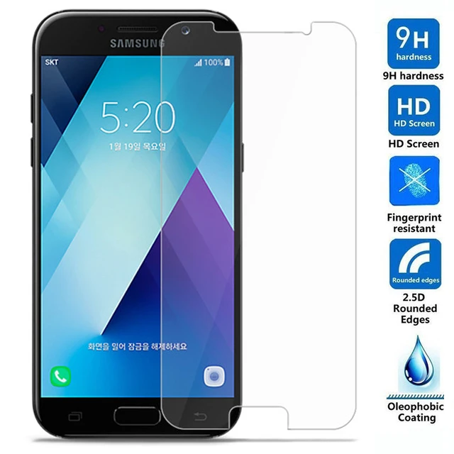 Закаленное стекло 9H для Samsung Galaxy A5 2017 Взрывозащищенная защитная пленка ЖК экрана